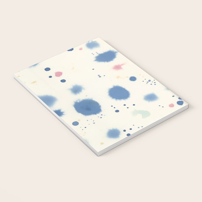 Cloudy Abstract Indigo Blue Spots Notebook Gallery Image 3