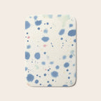 Cloudy Abstract Indigo Blue Spots Bath Mat Gallery Image 1