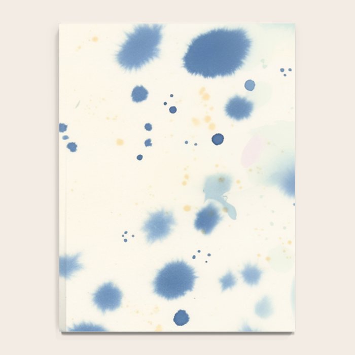 Cloudy Abstract Indigo Blue Spots Notebook Gallery Image 4