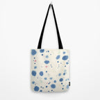 Cloudy Abstract Indigo Blue Spots Tote Bag Gallery Image 2