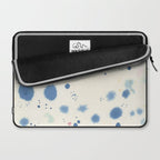 Cloudy Abstract Indigo Blue Spots Laptop Sleeve Gallery Image 2