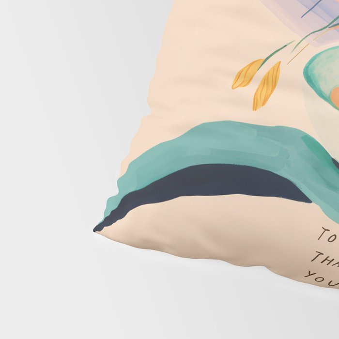 You are worthy of the time it takes to do the things that heal your heart - cup of tea art Pillow Sham Gallery Image 4