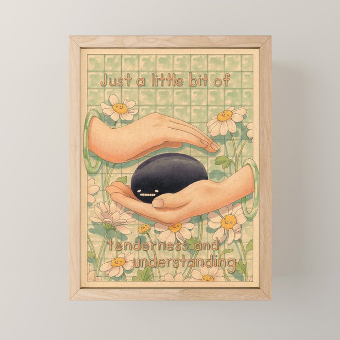 Tenderness and Understanding Mini Art Print Gallery Image 1