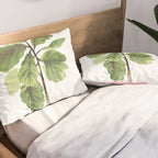 Fiddle-Leaf Fig (Watercolor) Pillow Sham Gallery Image 2