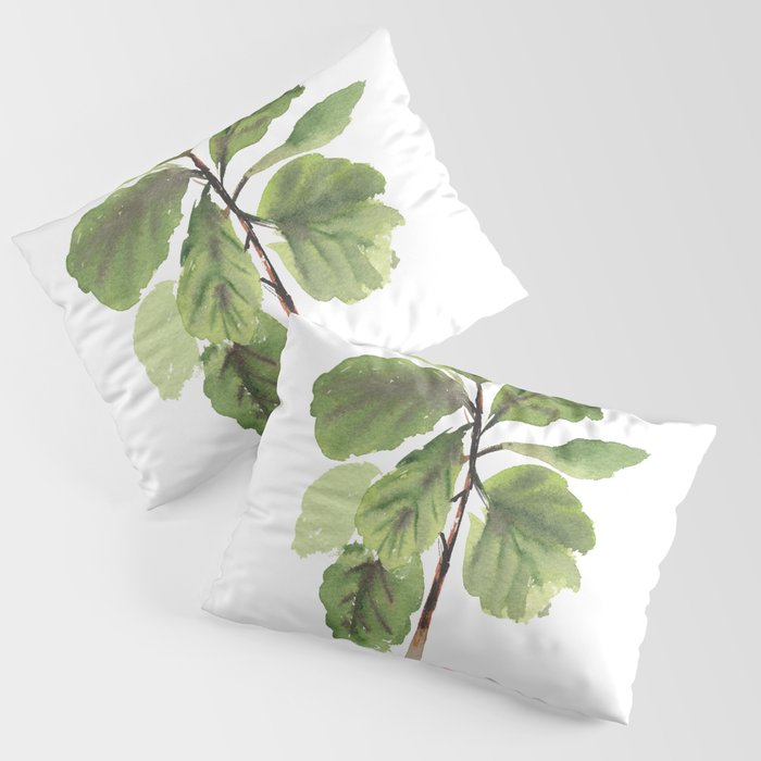 Fiddle-Leaf Fig (Watercolor) Pillow Sham Gallery Image 3