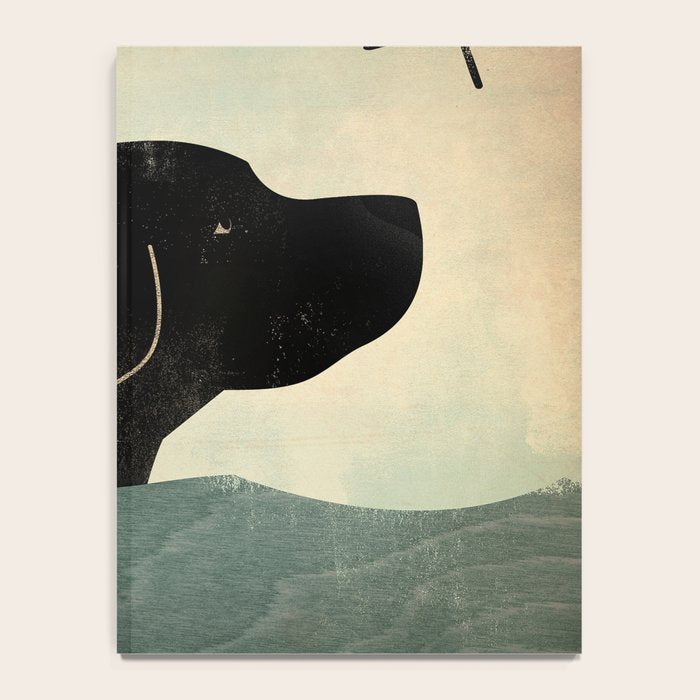 Black Lab Swim Dog Notebook Gallery Image 4