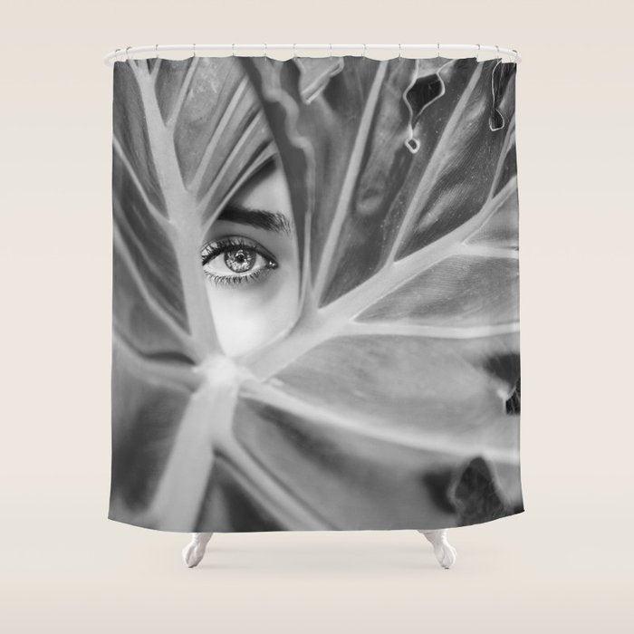 Mysterious Girl Shower Curtain Gallery Image 1