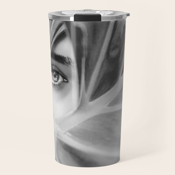Mysterious Girl Travel Mug Gallery Image 1