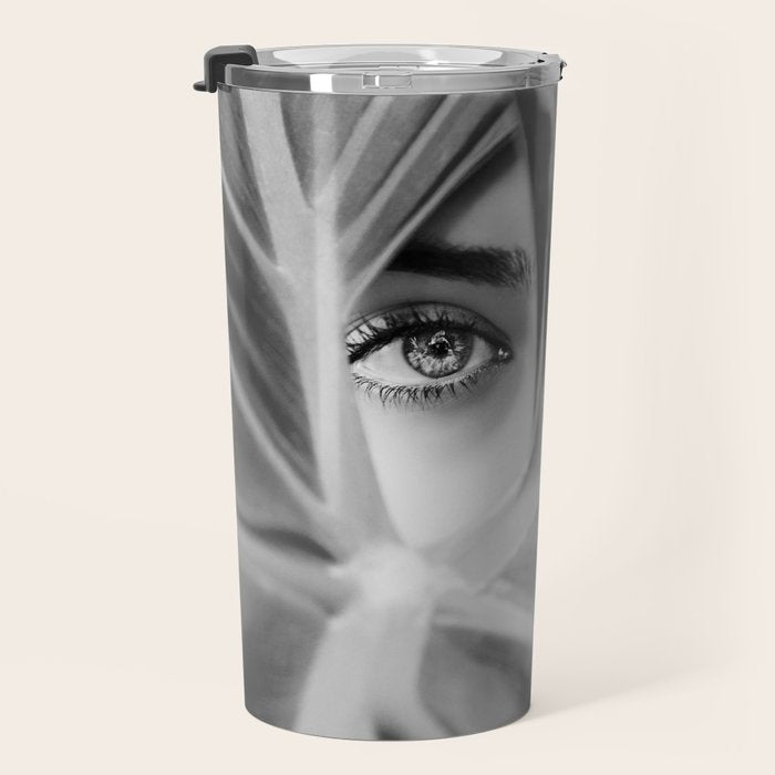 Mysterious Girl Travel Mug Gallery Image 3