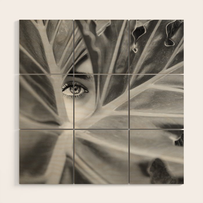 Mysterious Girl Wood Wall Art Gallery Image 1