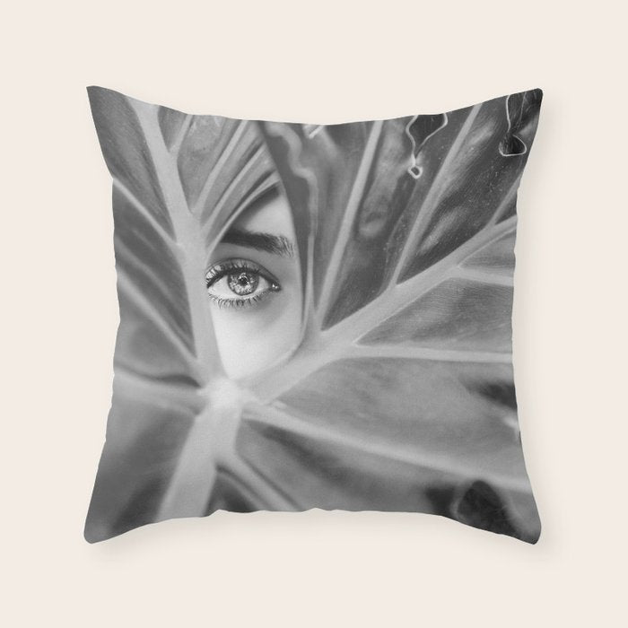 Mysterious Girl Throw Pillow Gallery Image 6