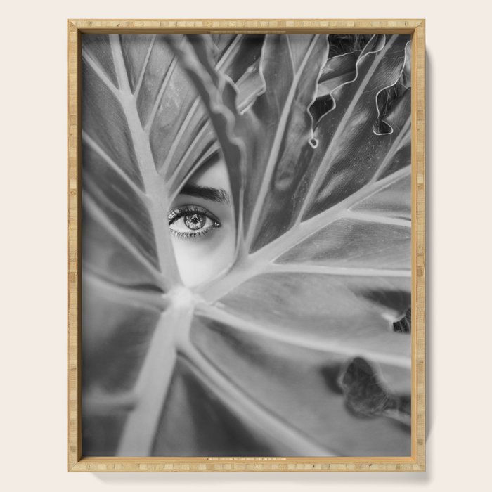 Mysterious Girl Serving Tray Gallery Image 1