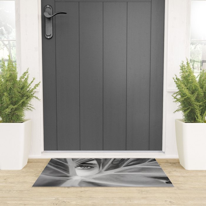 Mysterious Girl Welcome Mat Gallery Image 3