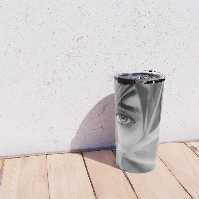 Mysterious Girl Travel Mug Gallery Image 4