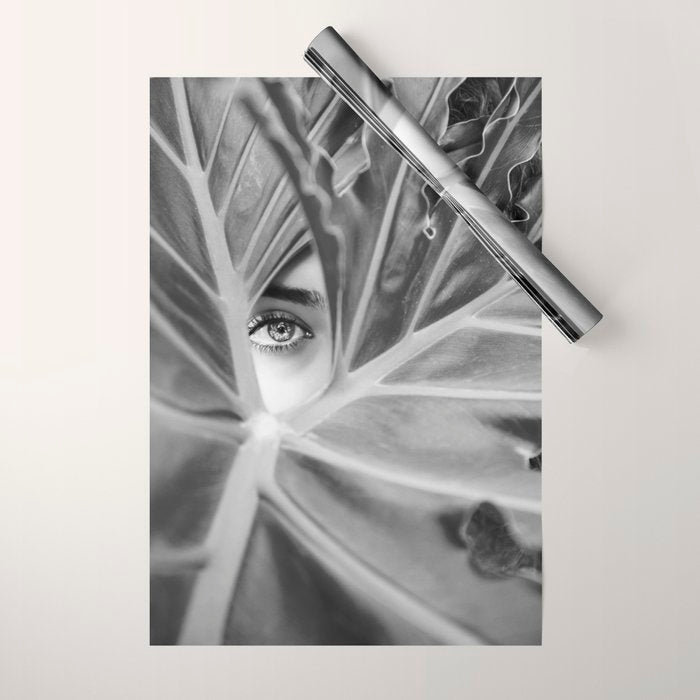 Mysterious Girl Wrapping Paper Gallery Image 1