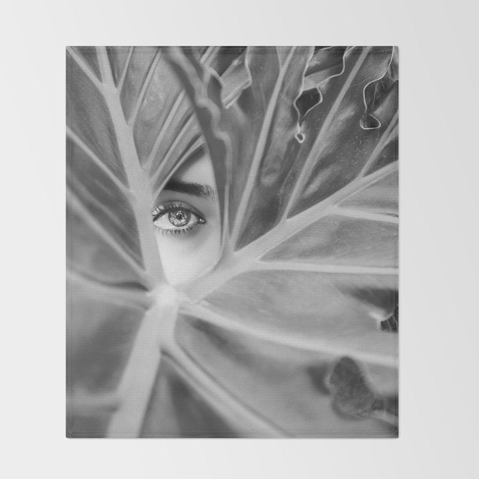 Mysterious Girl Throw Blanket Gallery Image 2