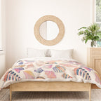 Colorful Sea Shells Spiritual Feminine Seashore Animal Print Duvet Cover Gallery Image 3