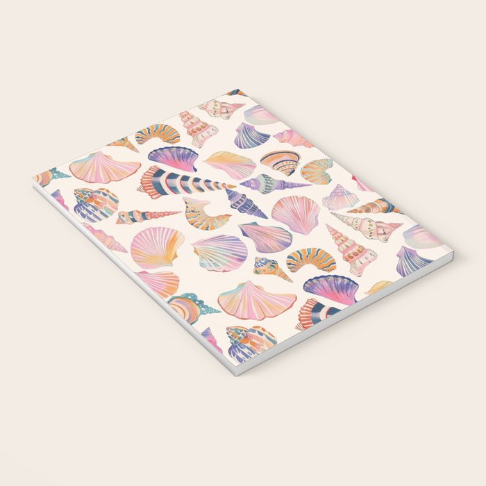 Colorful Sea Shells Spiritual Feminine Seashore Animal Print Notebook Gallery Image 3