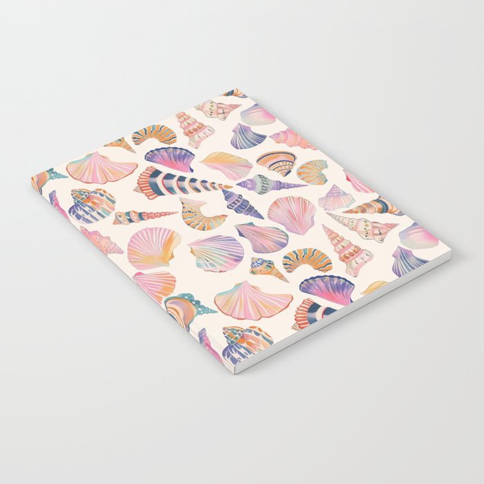Colorful Sea Shells Spiritual Feminine Seashore Animal Print Notebook Gallery Image 2