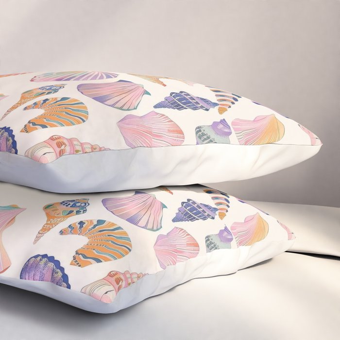 Colorful Sea Shells Spiritual Feminine Seashore Animal Print Pillow Sham Gallery Image 3