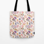 Colorful Sea Shells Spiritual Feminine Seashore Animal Print Tote Bag Gallery Image 1