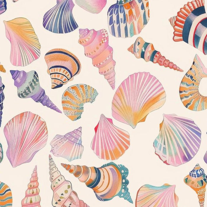 Colorful Sea Shells Spiritual Feminine Seashore Animal Print Coffee Mug Gallery Image 2