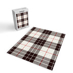 White Tartan with Black and Red Stripes Jigsaw Puzzle Gallery Image 2