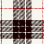 White Tartan with Black and Red Stripes Coffee Mug Gallery Image 2
