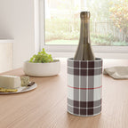 White Tartan with Black and Red Stripes Wine Chiller Gallery Image 4