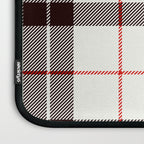 White Tartan with Black and Red Stripes Laptop Sleeve Gallery Image 3