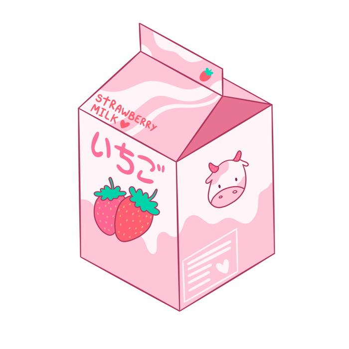 Kawaii Strawberry Milk Shake Coffee Mug Gallery Image 2