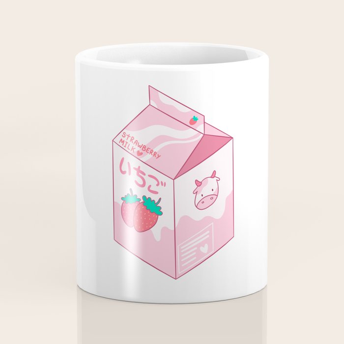 Kawaii Strawberry Milk Shake Coffee Mug Gallery Image 4