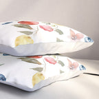 Lemon Berries and Cherries Watercolor Pattern Pillow Sham Gallery Image 3