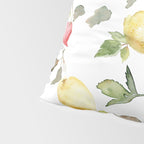 Lemon Berries and Cherries Watercolor Pattern Pillow Sham Gallery Image 4