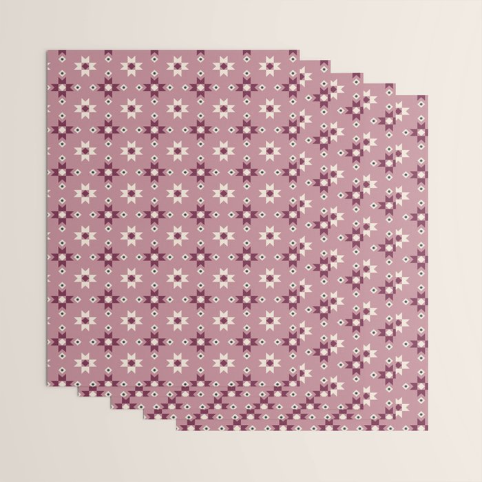 Modern quilt - berry Wrapping Paper Gallery Image 3