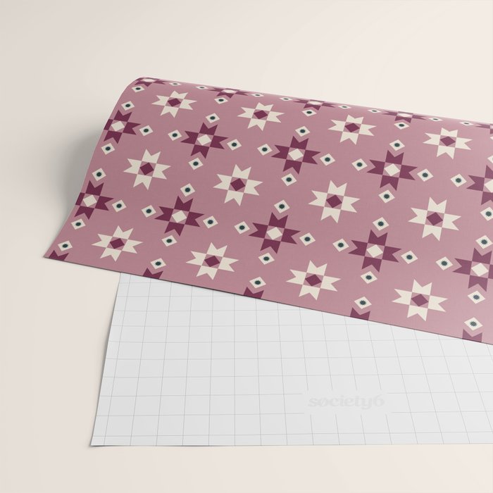 Modern quilt - berry Wrapping Paper Gallery Image 2