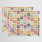 Retro Nostalgic Pastel Flowers Placemat Gallery Image 1