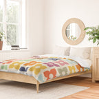 Retro Nostalgic Pastel Flowers Duvet Cover Gallery Image 2