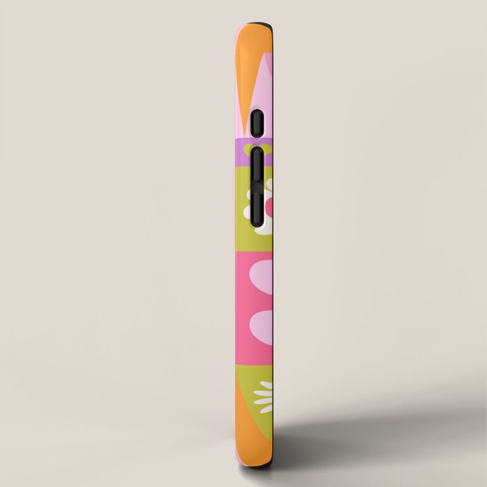 I Love You Checkerboard - Pink & Orange iPhone Case Gallery Image 2