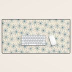 sema cream blue Desk Mat Gallery Image 1