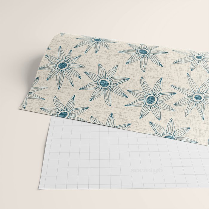 sema cream blue Wrapping Paper Gallery Image 2