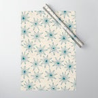 sema cream blue Wrapping Paper Gallery Image 1