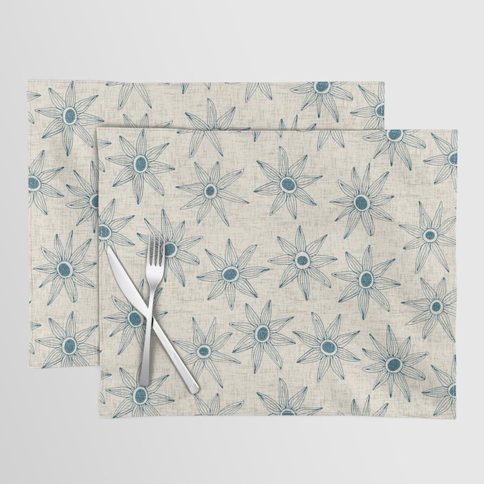 sema cream blue Placemat Gallery Image 1
