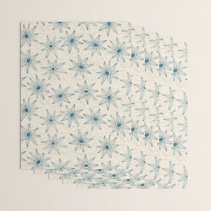 sema cream blue Wrapping Paper Gallery Image 3