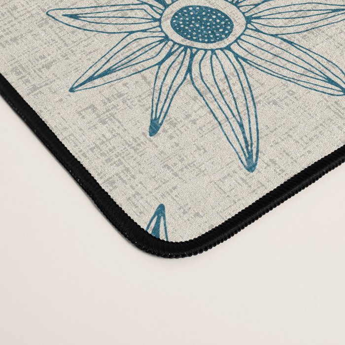 sema cream blue Desk Mat Gallery Image 4