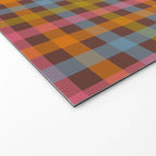 Eclectic Gingham Plaid Cozy Multicolored Checkered Pattern with Brown Welcome Mat Gallery Image 2
