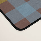 Eclectic Gingham Plaid Cozy Multicolored Checkered Pattern with Brown Desk Mat Gallery Image 4