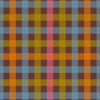 Eclectic Gingham Plaid Cozy Multicolored Checkered Pattern with Brown Coffee Mug Gallery Image 2