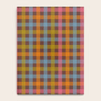 Eclectic Gingham Plaid Cozy Multicolored Checkered Pattern with Brown Notebook Gallery Image 4