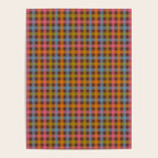 Eclectic Gingham Plaid Cozy Multicolored Checkered Pattern with Brown Poster Gallery Image 4